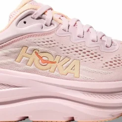 Hoka Women's Bondi 9 Lilac Cream/Tangerine Glow