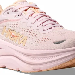 Hoka Women's Bondi 9 Lilac Cream/Tangerine Glow