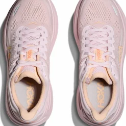 Hoka Women's Bondi 9 Lilac Cream/Tangerine Glow