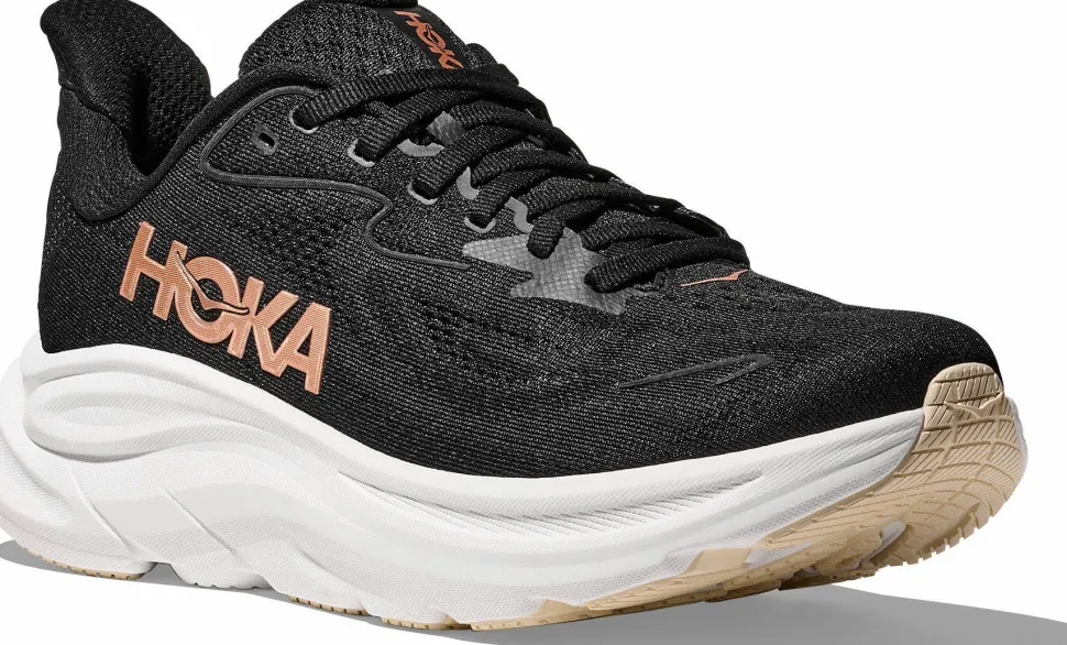 Hoka Women's Clifton 10 Black/Rose Gold