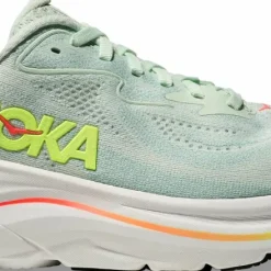 Hoka Women's Clifton 10 Sea Glass / Neon Flame