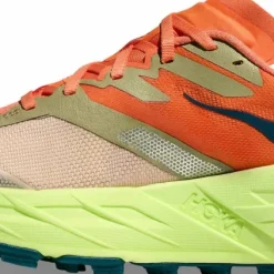 Hoka Women's Speedgoat 7 Persimmon/Neon Yuzu