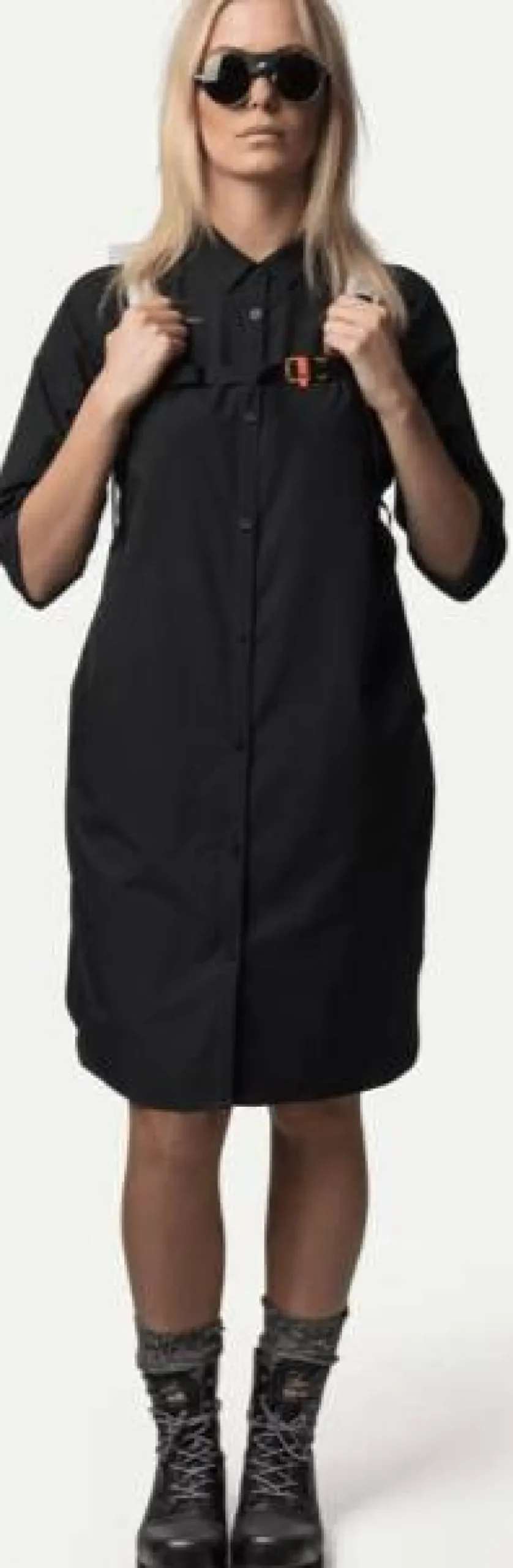 Houdini Women's Route Shirt Dress II True Black
