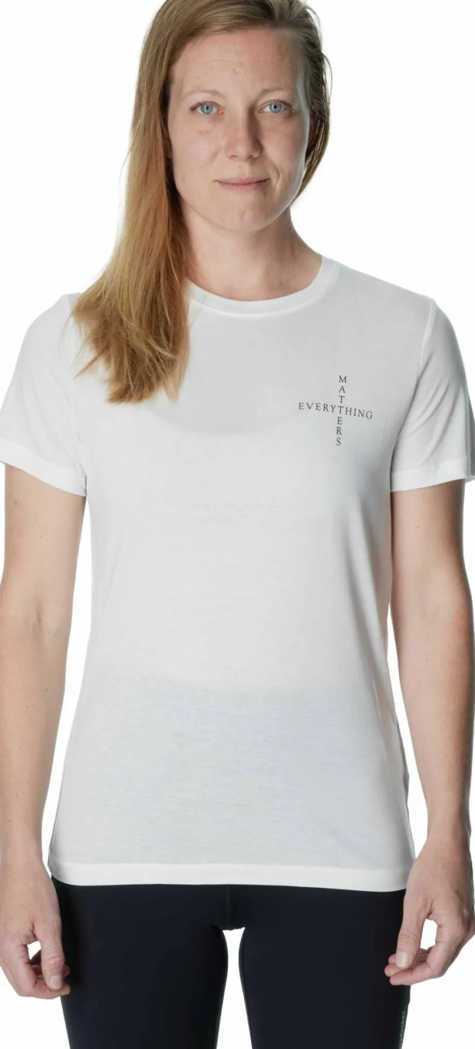 Houdini Women's Tree Message Tee Powderday White/Em Manifesto