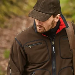 Härkila Men's Kamko Fleece Brown/Red