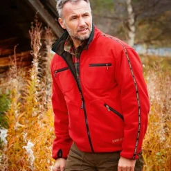 Härkila Men's Kamko Fleece Brown/Red