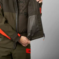 Härkila Men's Pro Hunter Dog Keeper GORE-TEX Jacket Willow Green/Orange