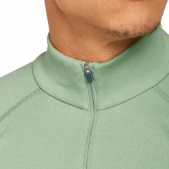 Icebreaker Men's Merino 300 MerinoFine Polar Long Sleeve Half Zip Seaglass