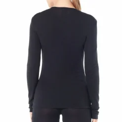 Icebreaker Women's 175 Everyday Longsleeve Crewe Black