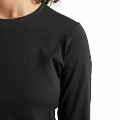 Icebreaker Women's 200 Oasis Long Sleeve Crewe Black