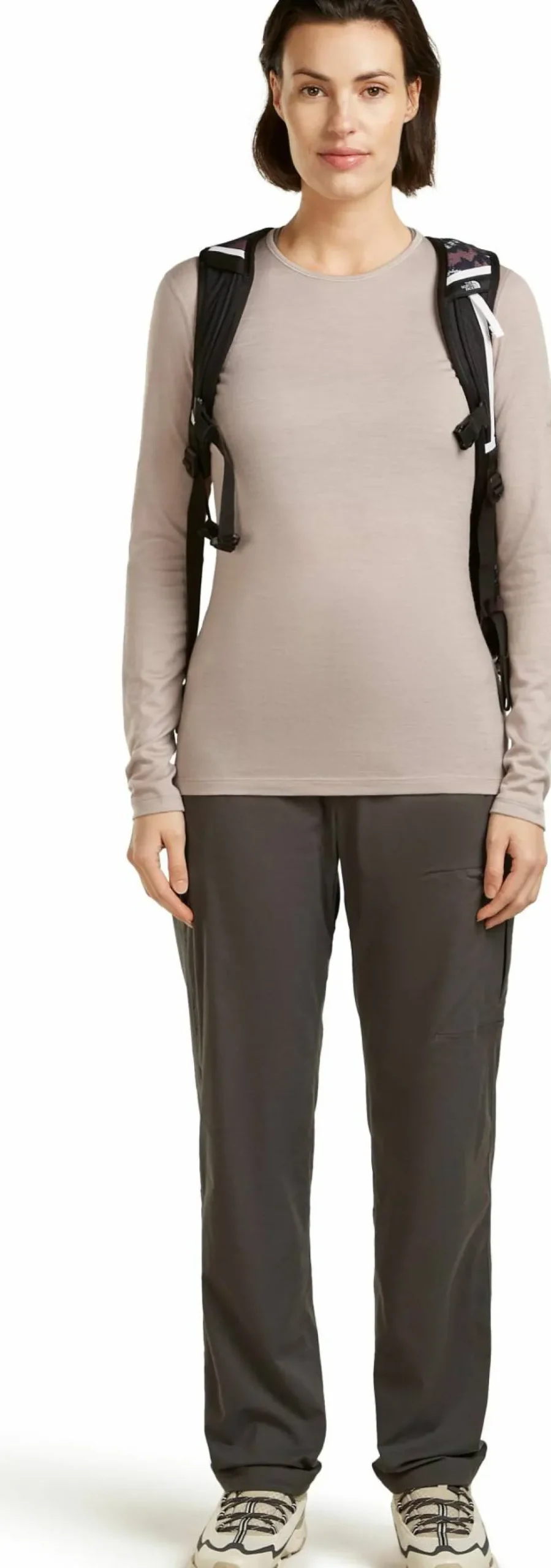 Icebreaker Women's 200 Oasis Long Sleeve Crewe Pink Quartz