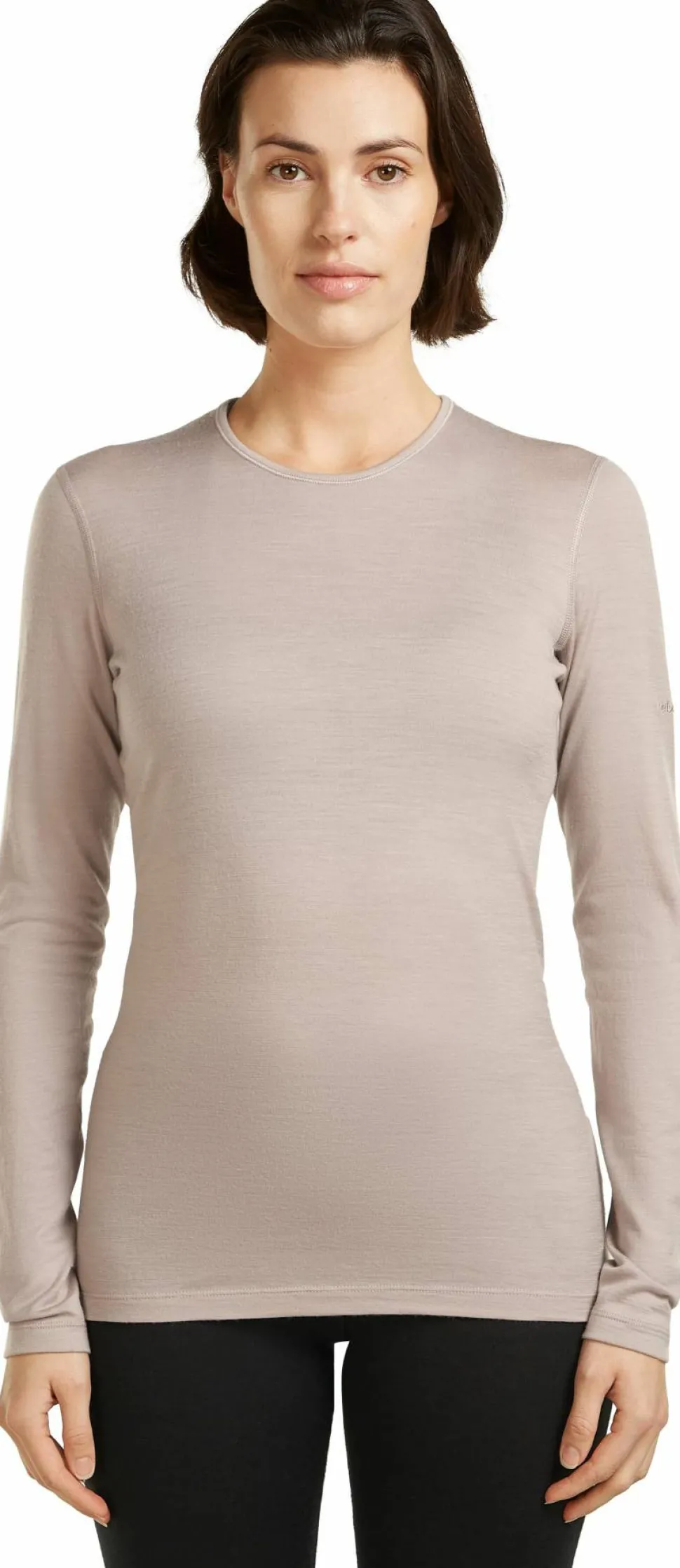 Icebreaker Women's 200 Oasis Long Sleeve Crewe Pink Quartz