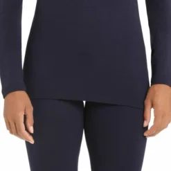 Icebreaker Women's 260 Tech Longsleeve Half Zip Midnight Navy