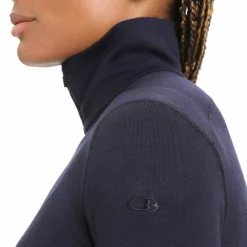 Icebreaker Women's 260 Tech Longsleeve Half Zip Midnight Navy