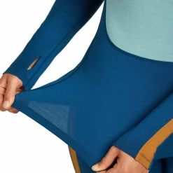 Icebreaker Women's Merino 200 Oasis+ Long Sleeve High Neck Atlantis/Hydro/Trail