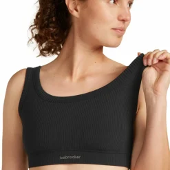 Icebreaker Women's Merino Rib Lotus Bra Black