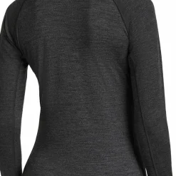 Icebreaker Women's Merino 260 ZoneKnit Long Sleeve Crewe Jet Hthr