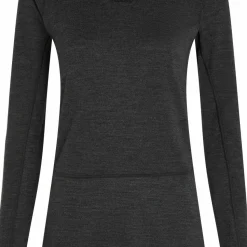 Icebreaker Women's Merino 260 ZoneKnit Long Sleeve Crewe Jet Hthr