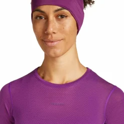 Icebreaker Women's Merino 75 Cool-Lite Featherlight Shortsleeve Crewe Passion