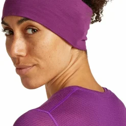 Icebreaker Women's Merino 75 Cool-Lite Featherlight Shortsleeve Crewe Passion