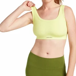 Icebreaker Women's Merino Rib Lotus Bra Citrine