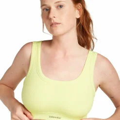 Icebreaker Women's Merino Rib Lotus Bra Citrine
