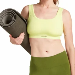 Icebreaker Women's Merino Rib Lotus Bra Citrine
