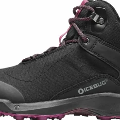 Icebug Women's Pace3 BUGrip GORE-TEX Black/Darkhibiscus