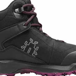 Icebug Women's Pace3 BUGrip GORE-TEX Black/Darkhibiscus