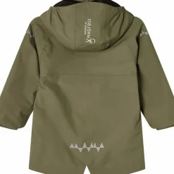 Isbjörn of Sweden Kids' Cyclone Hardshell Parka Moss