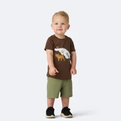 Isbjörn of Sweden Kids’ Fox All Mountain Shorts Moss