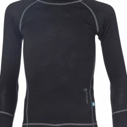 Isbjörn of Sweden Kids' Husky Sweater Baselayer Black