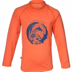 Isbjörn of Sweden Kids' Sealion Sun Sweater Papaya