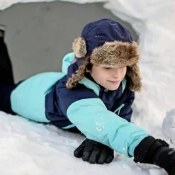 Isbjörn of Sweden Kids' Squirrel Winter Cap Navy