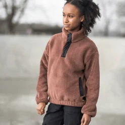Jack Wolfskin Girls' Teen Halfzip Fleece Wild Ginger