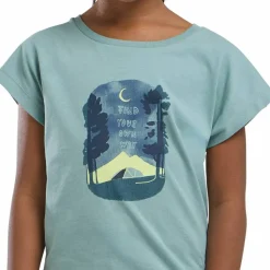 Jack Wolfskin Kids' Graphic Girls Tee Print Soft Jade