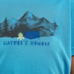 Jack Wolfskin Kids' Hiking Graphic T Empire Blue
