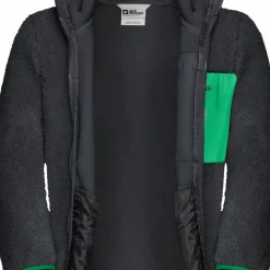 Jack Wolfskin Kids' Ice Curl Hood Jacket Phantom / Green