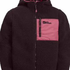 Jack Wolfskin Kids' Ice Curl Hood Jacket Boysenberry/Pink