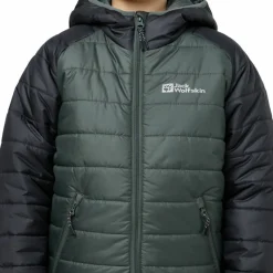Jack Wolfskin Kids' Zenon Jacket Slate Green/Black