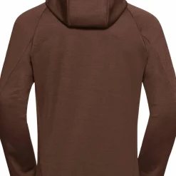 Jack Wolfskin Men's Peak District Hooded Full Zip Hot Choc
