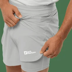 Jack Wolfskin Men's Prelight 2in1 Shorts Cool Grey