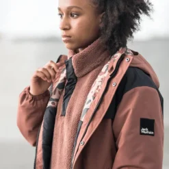 Jack Wolfskin Teens' 2-Layer Insulated Parka Girl Granite Black