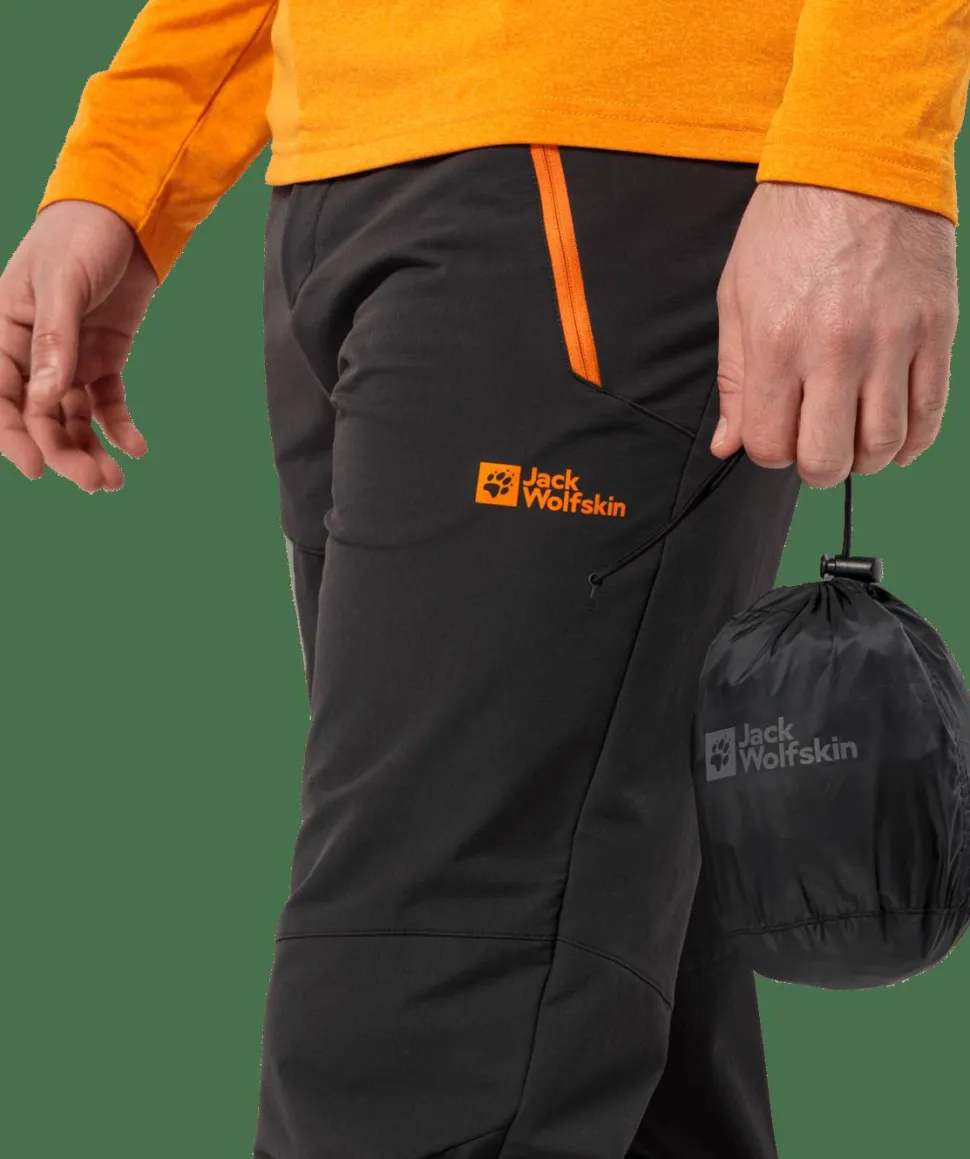 Jack Wolfskin Unisex Rainy Day Pants Black
