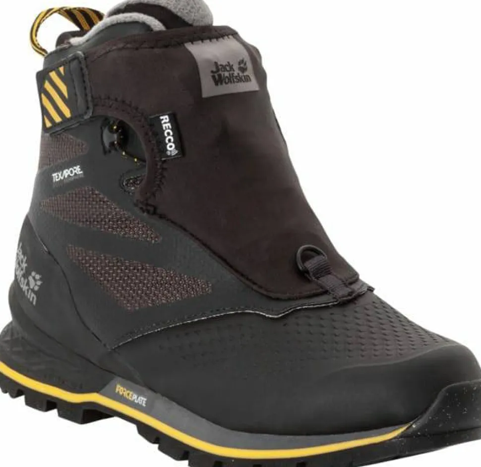 Jack Wolfskin Women's 1995 Series Texapore Mid Black / Burly Yellow XT