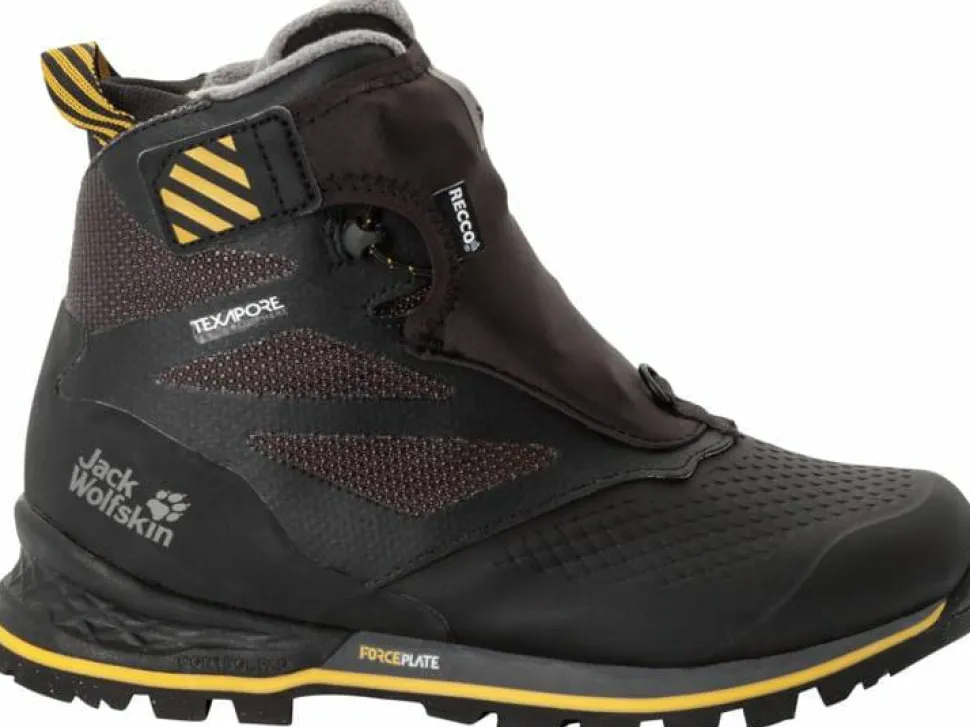 Jack Wolfskin Women's 1995 Series Texapore Mid Black / Burly Yellow XT