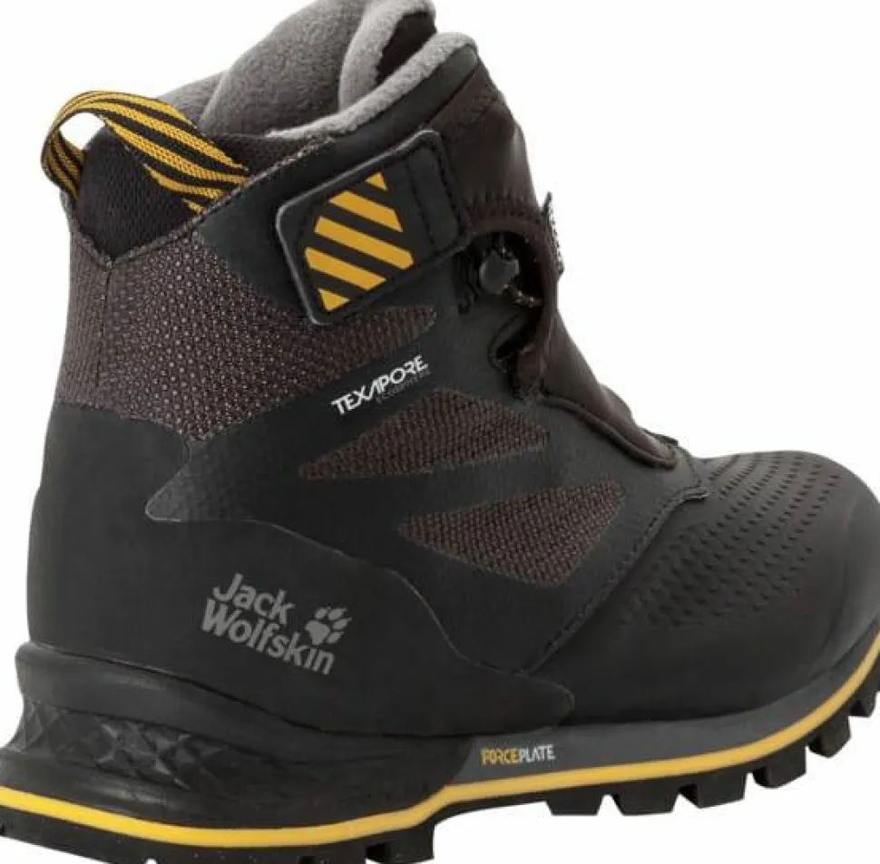 Jack Wolfskin Women's 1995 Series Texapore Mid Black / Burly Yellow XT