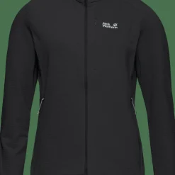 Jack Wolfskin Women's Litestride Hooded Full Zip Black