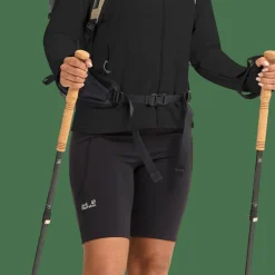 Jack Wolfskin Women's Litestride Hooded Full Zip Black