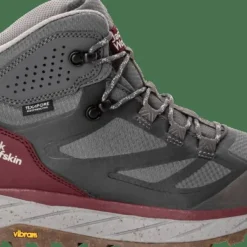 Jack Wolfskin Women's Terraventure Texapore Mid Dark Maroon